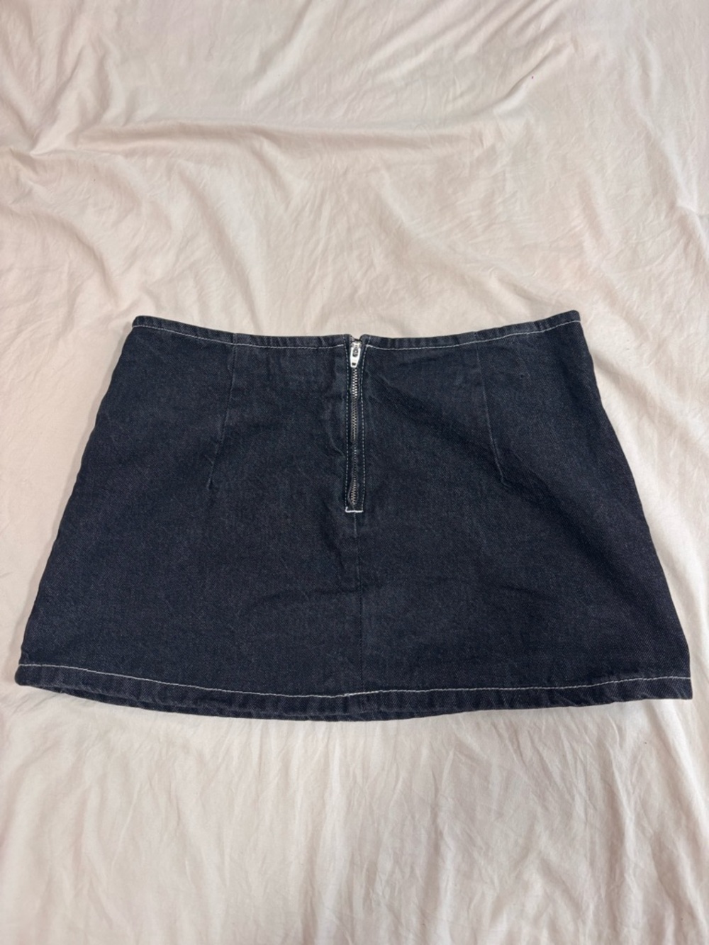 Asos Design Dark Blue Denim Mini Skirt - Picture 3 of 4